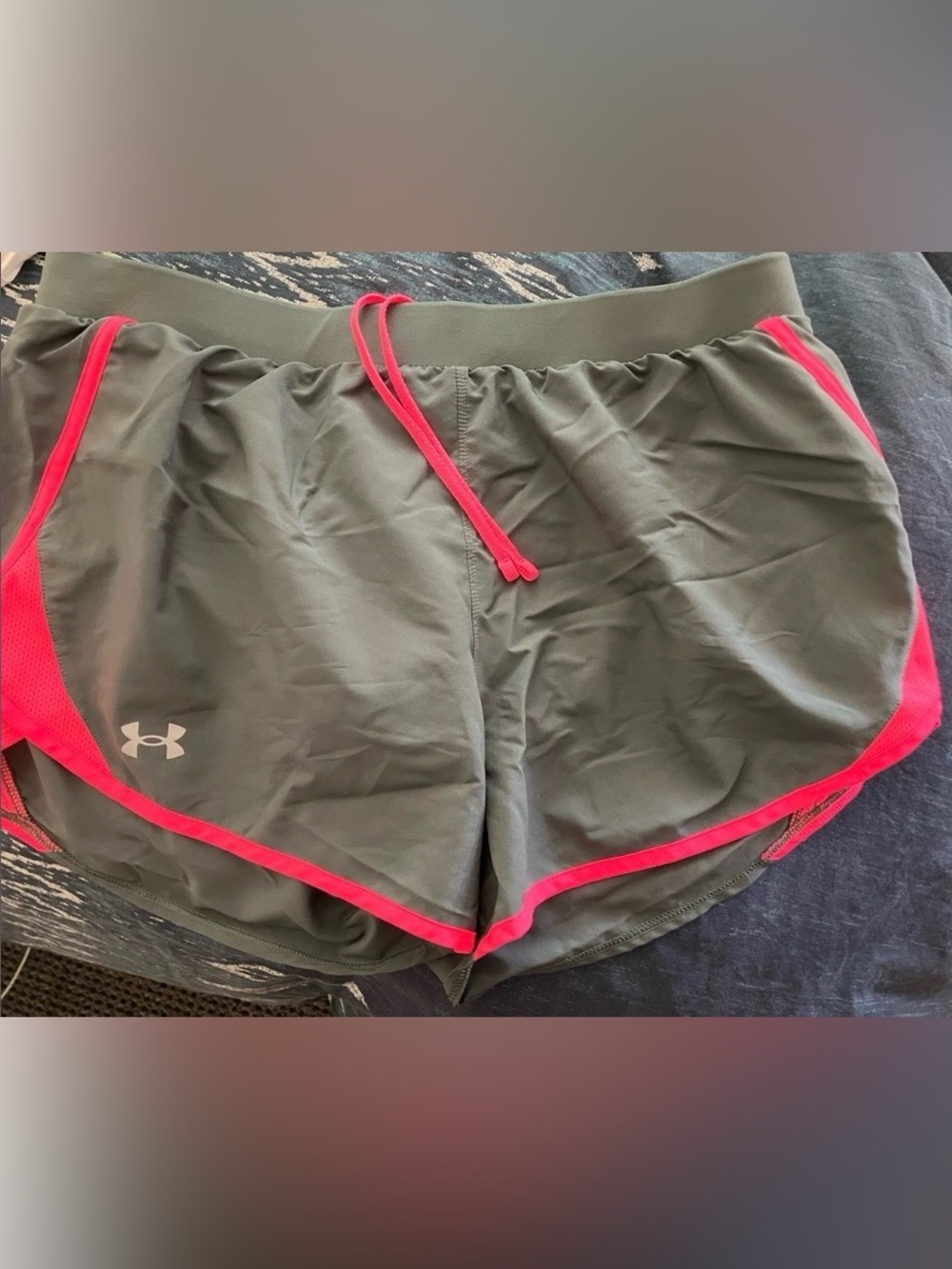 Under Armour Black and Pink Women's Athletic Shorts